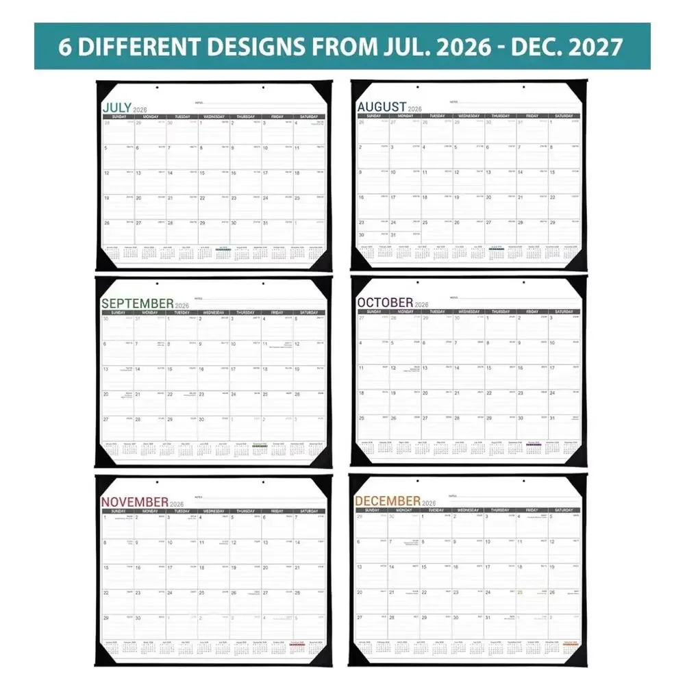 2026-2027 Desk Calendar - Roll Packaging Desk Calendar 2026-2027 (C236)